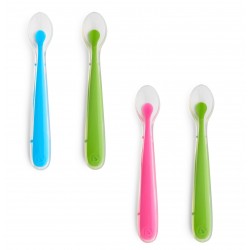 Munchkin Silicone Spoons 2 Packs - Warna Random